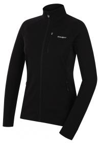 Husky Alou L black dámská mikina z merino vlny