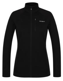 Husky Alou L black dámská mikina z merino vlny