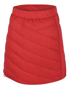 Husky Freez L light orange/red dámská oboustranná zimní sukně