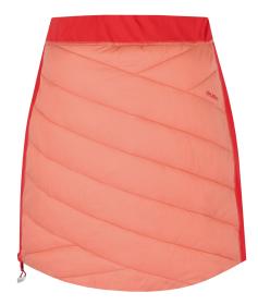 Husky Freez L light orange/red dámská oboustranná zimní sukně