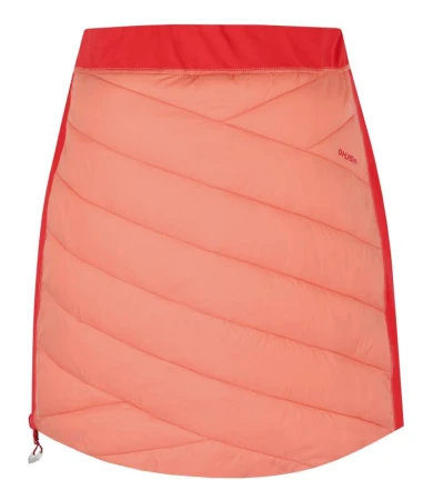 Husky Freez L light orange/red dámská oboustranná zimní sukně