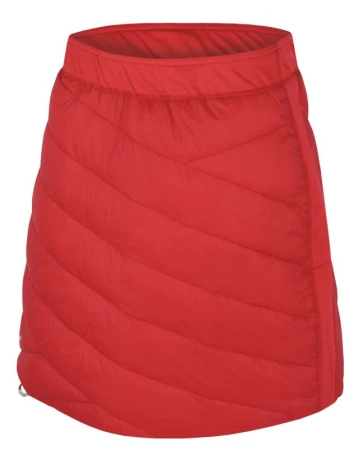 Husky Freez L light orange/red dámská oboustranná zimní sukně