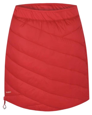 Husky Freez L light orange/red dámská oboustranná zimní sukně