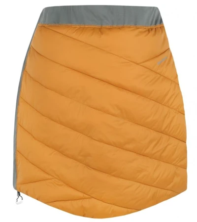 Husky Freez L mustard/dk. grey green dámská oboustranná zimní sukně