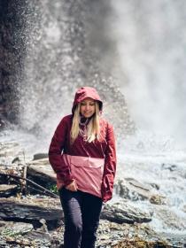 Husky Nabbi L bordo/pink dámská outdoor bunda