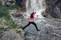 Husky Nabbi L bordo/pink dámská outdoor bunda