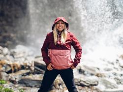 Husky Nabbi L bordo/pink dámská outdoor bunda