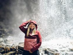 Husky Nabbi L bordo/pink dámská outdoor bunda