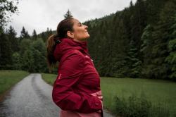 Husky Nabbi L bordo/pink dámská outdoor bunda