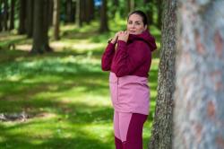 Husky Nabbi L bordo/pink dámská outdoor bunda