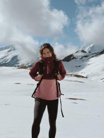 Husky Nabbi L bordo/pink dámská outdoor bunda