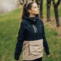 Husky Nabbi L lt. pink/khaki dámská outdoor bunda + šátek Kilpi