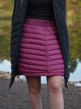 Husky Frozy L dk. magenta dámská péřová sukně