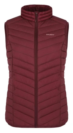 Husky Dresles L dark bordo dámská péřová vesta