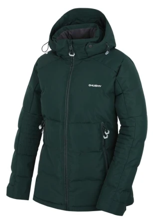 Husky Norel L dark green dámská plněná zimní bunda Husky Norel L dark green dámská plněná zimní bunda