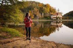 Husky Samai L bordo dámská softshell bunda