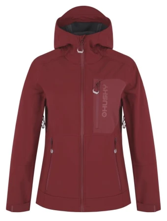 Husky Samai L bordo dámská softshell bunda