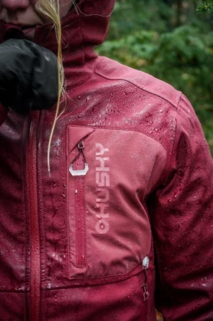 Husky Samai L bordo dámská softshell bunda