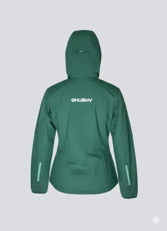 Husky Silvo L green dámská softshell bunda