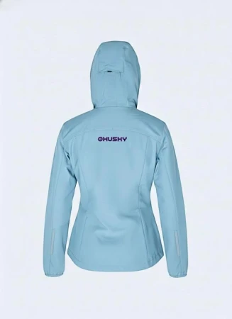 Husky Silvo L light blue dámská softshell bunda