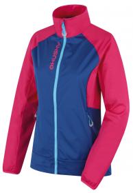 Husky Suli L pink/blue dámská softshell bunda