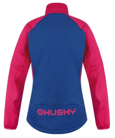 Husky Suli L pink/blue dámská softshell bunda