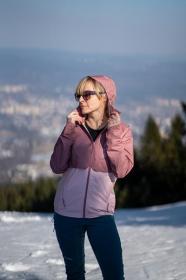 Husky Luma L pink dámská ultralehká bunda