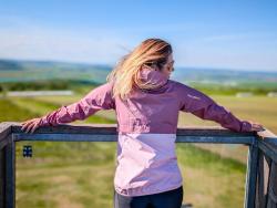 Husky Luma L pink dámská ultralehká bunda