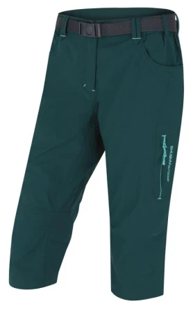 Husky Klery L dk. green dámské 3/4 kalhoty