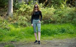 Husky Dámské 3/4 kalhoty Klery L zelená