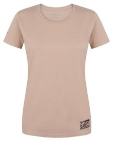 Husky Tee Base L beige dámske bavlnené tričko