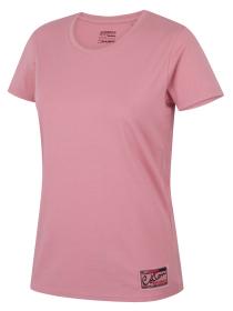Husky Tee Base L pink dámské bavlněné triko