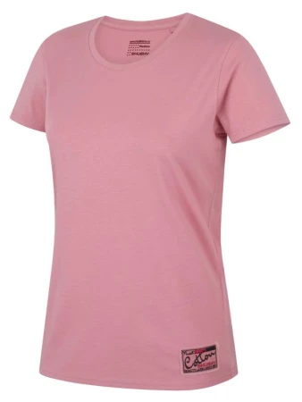 Husky Tee Base L pink dámské bavlněné triko