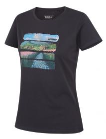 Husky Tee Flo L dark grey dámské bavlněné triko Husky Tee Flo L dark grey dámské bavlněné triko