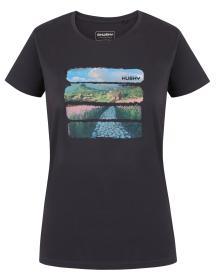 Husky Tee Flo L dark grey dámské bavlněné triko