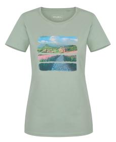 Husky Tee Flo L light green dámské bavlněné triko