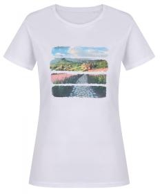 Husky Tee Flo L white dámské bavlněné triko