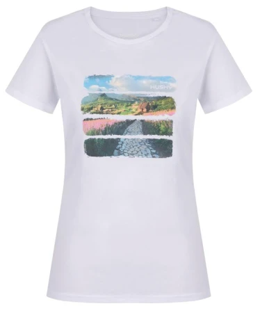 Husky Tee Flo L white dámské bavlněné triko