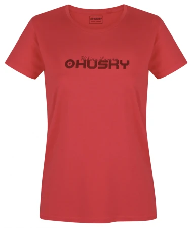 Husky Tee Hike L pink dámské bavlněné triko
