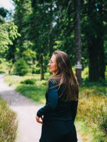 Husky Tee Loba L black dámské bavlněné triko