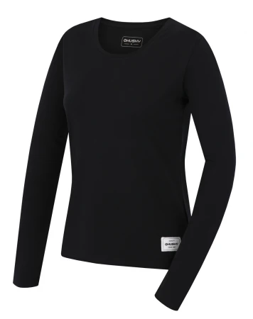 Husky Tee Loba L black dámské bavlněné triko