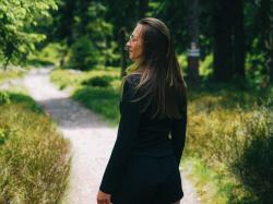 Husky Tee Loba L light blue dámské bavlněné triko