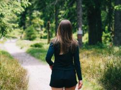 Husky Tee Loba L light blue dámské bavlněné triko