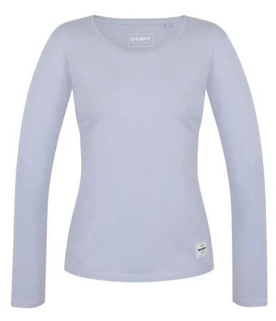 Husky Tee Loba L light blue dámské bavlněné triko