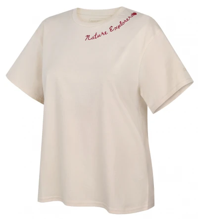 Husky Tee Nature L beige dámské bavlněné triko