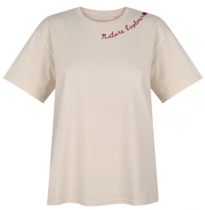 Husky Tee Nature L beige dámské bavlněné triko