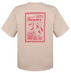 Husky Tee Stamp L beige dámské bavlněné triko