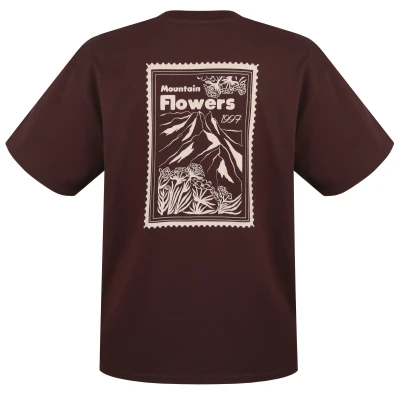 Husky Tee Stamp L brown dámské bavlněné triko