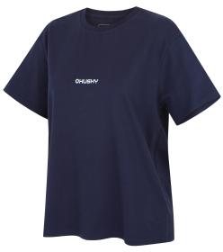 Husky Tee Stamp L dark blue dámské bavlněné triko