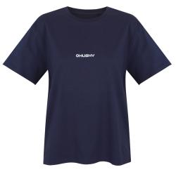 Husky Tee Stamp L dark blue dámské bavlněné triko